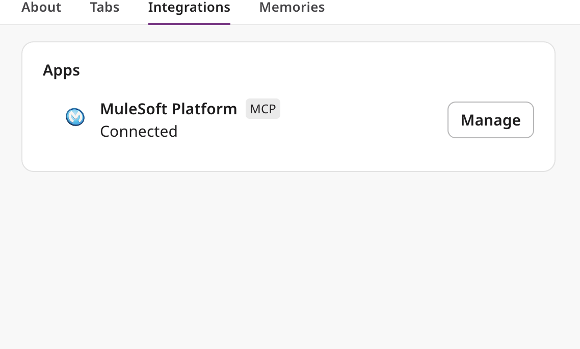 MuleSoft Platform connected in Slackbot